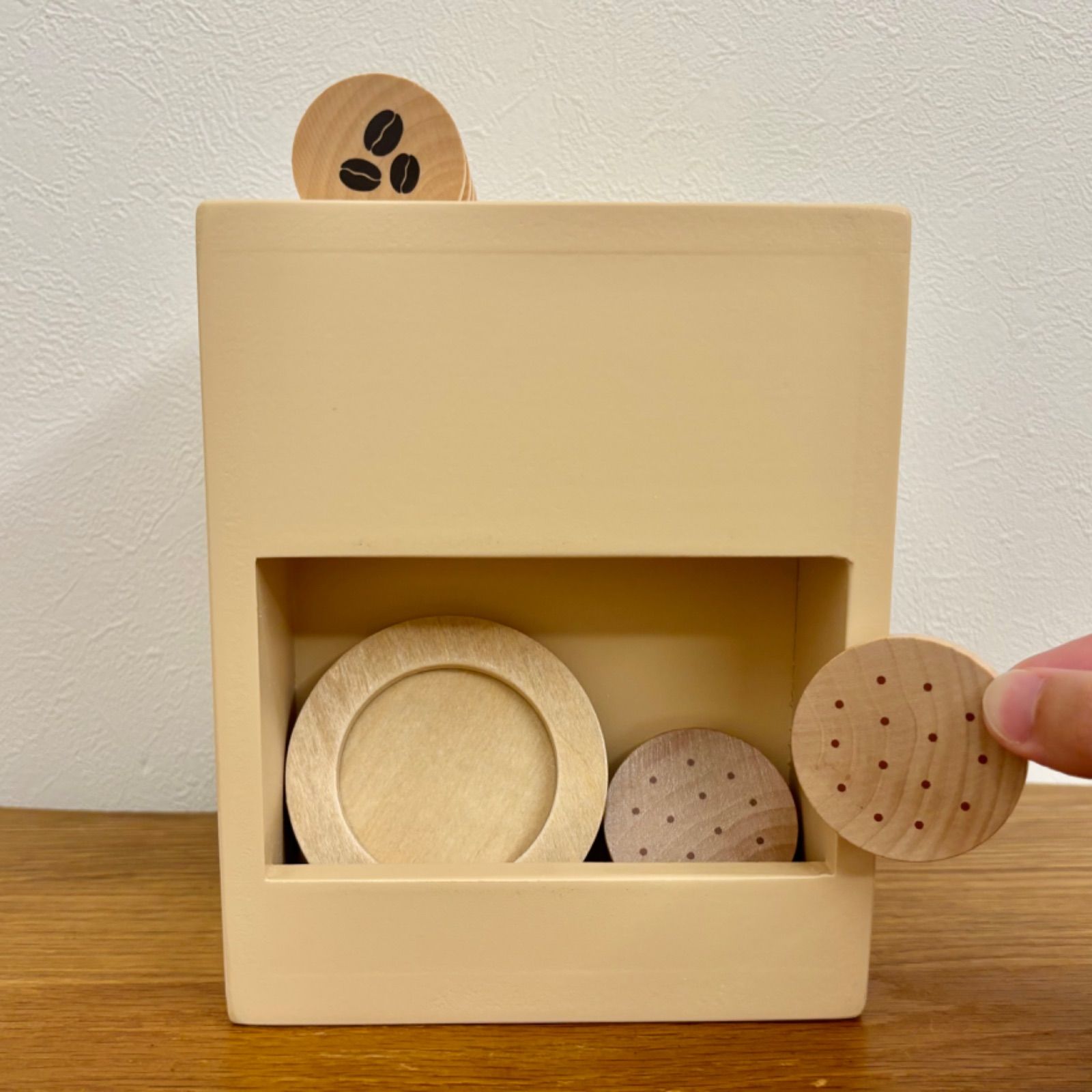 木製 おままごと コーヒーメーカー 木のおもちゃ - メルカリ