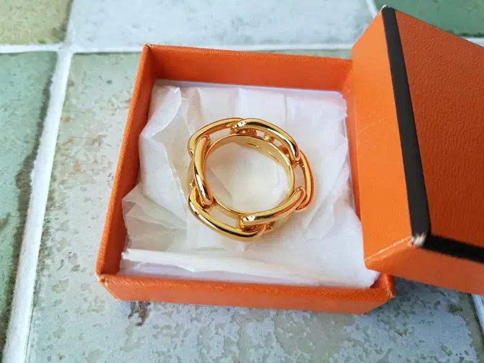 HERMES エルメス 金 スカーフリング