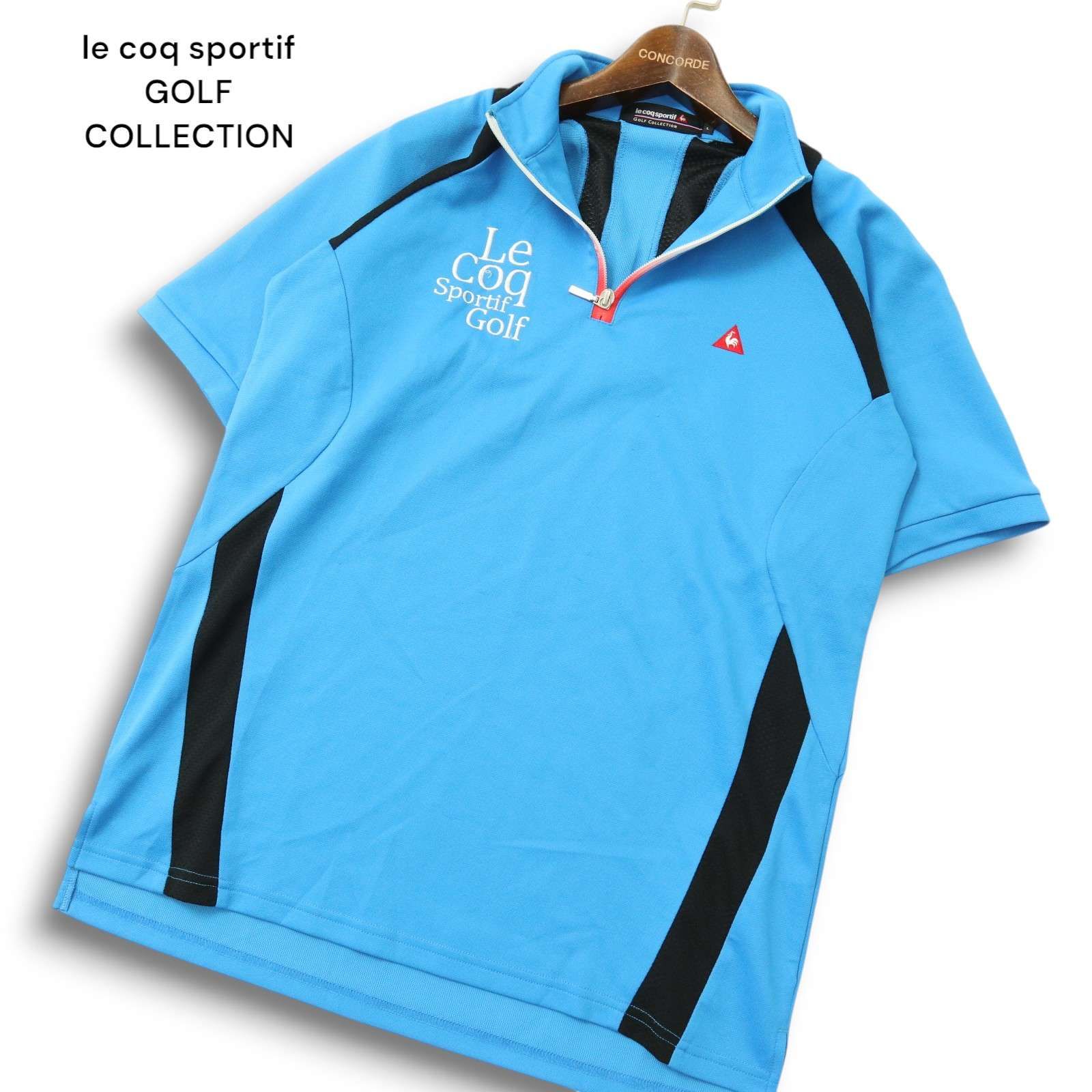 le coq sportif ゴルフコレクション 半袖ハーフジップジャケット LE COQ GOLF ルコックゴルフ ハーフジップ 半袖ジャケット