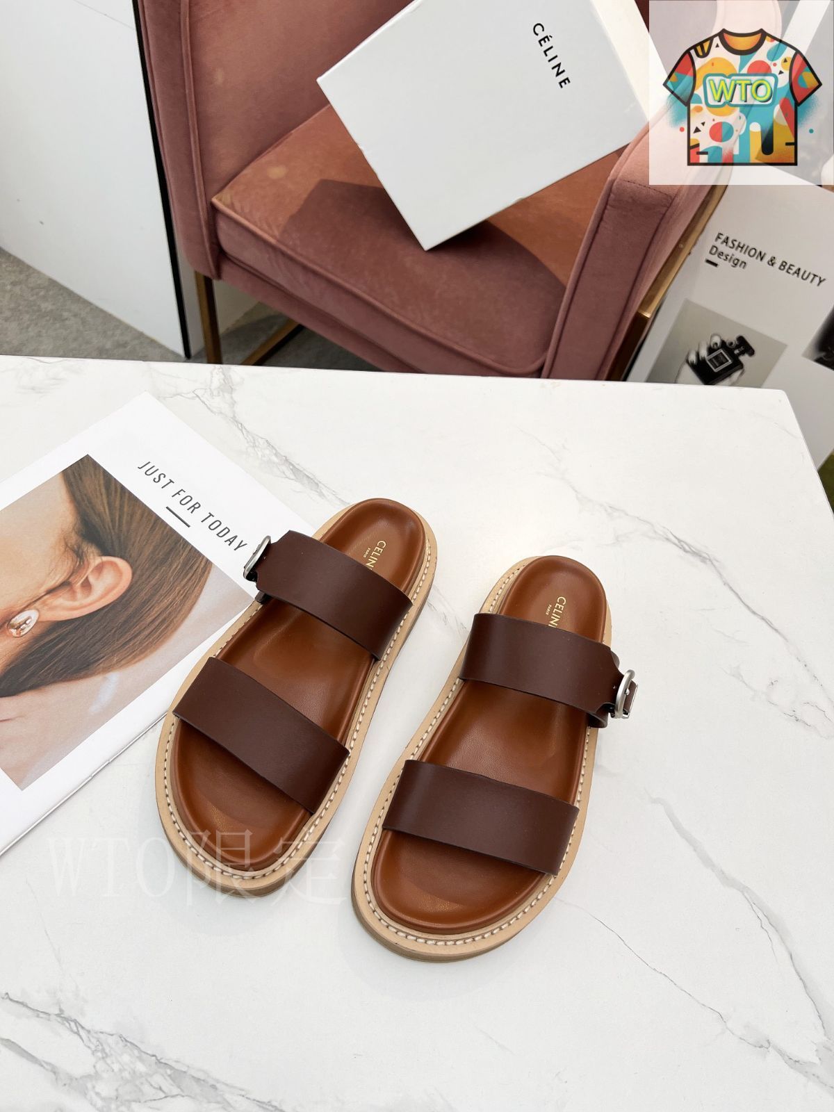 【完売必至】セリーヌ さっとはけておしゃれなスエードサンダル CELINE セリーヌ サンダル04-1 - メルカリ
