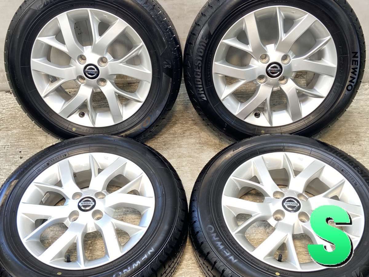 185/65R15 ブリヂストン NEWNO 日産純正 15x5.5 40 100-4穴 中古