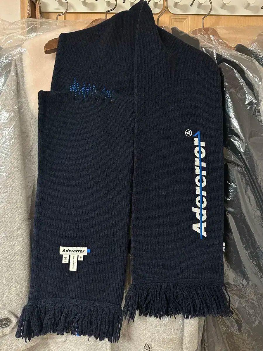 ADER ERROR アーダーエラー ネイビー マフラー Free