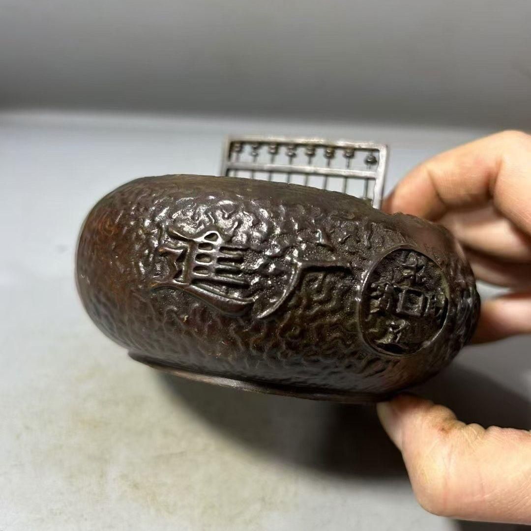 銅器 一本万利 灰皿 茶道具 装飾品 工芸品 置物 銅器 一本万利 灰皿 茶道具 装飾品 工芸品 置物 - メルカリ