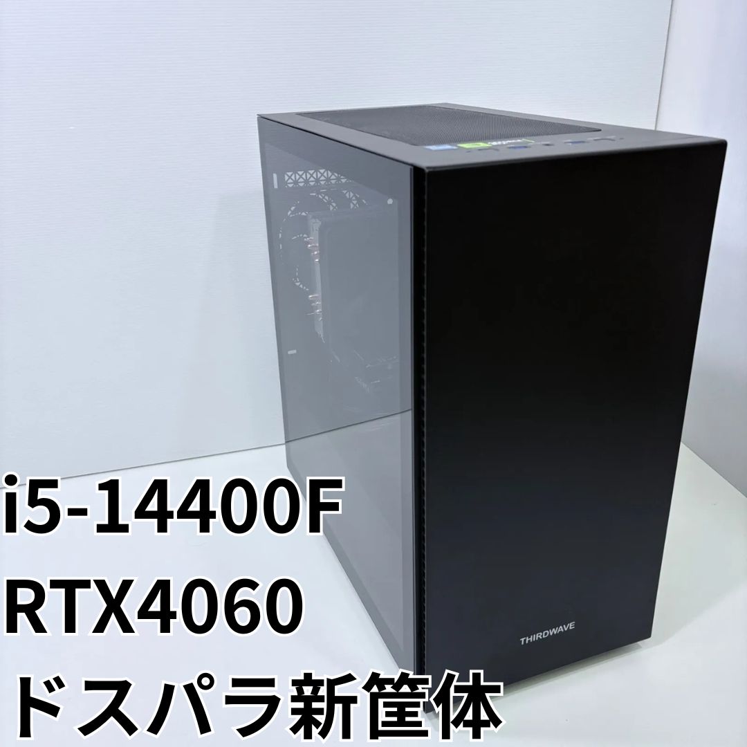 2024年製 ガレリア ゲーミングPC i5 14400 RTX4060 2024年製 ゲーミングPC Core i5-14400F RTX4060 DDR5-16GB