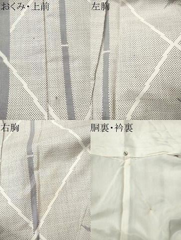 平和屋着物●本場大島紬　白大島　7マルキ　笹竹文　正絹　逸品　CAAS7245yc 平和屋着物○本場大島紬 白大島 7マルキ 笹竹文 正絹 逸品 CAAS7245yc