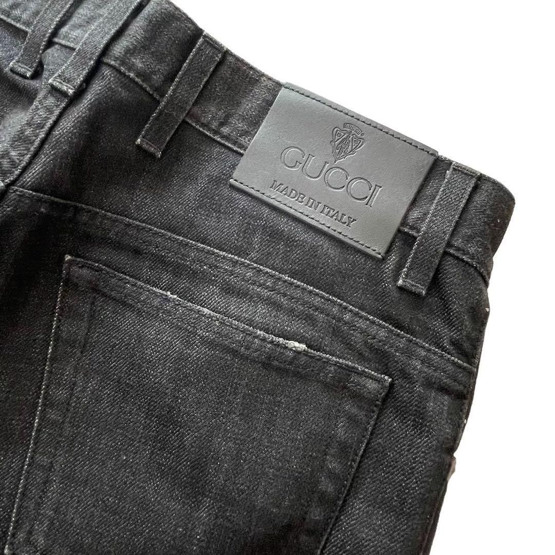 GUCCI グッチ デニムパンツ ブラック 綿100％ 46サイズ イタリア製 