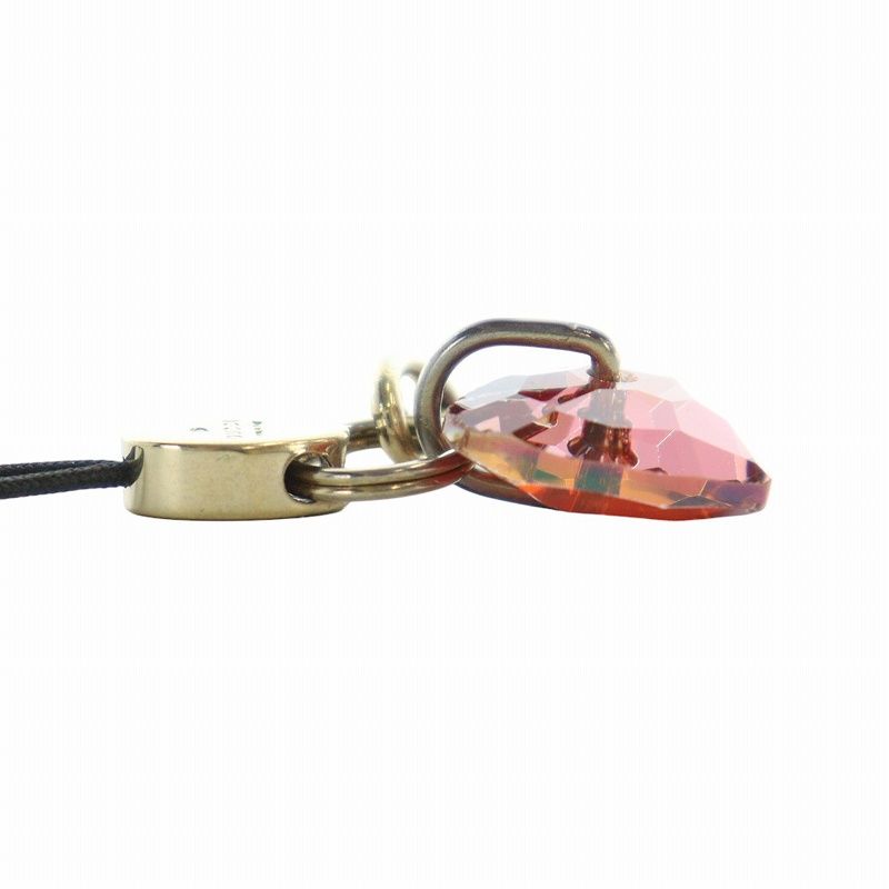 GUCCI - グッチ ストラップ チャーム ハート ロゴ 赤 レッド ゴールド色 グッチ GUCCI ストラップ チャーム ハート ロゴ 赤 レッド