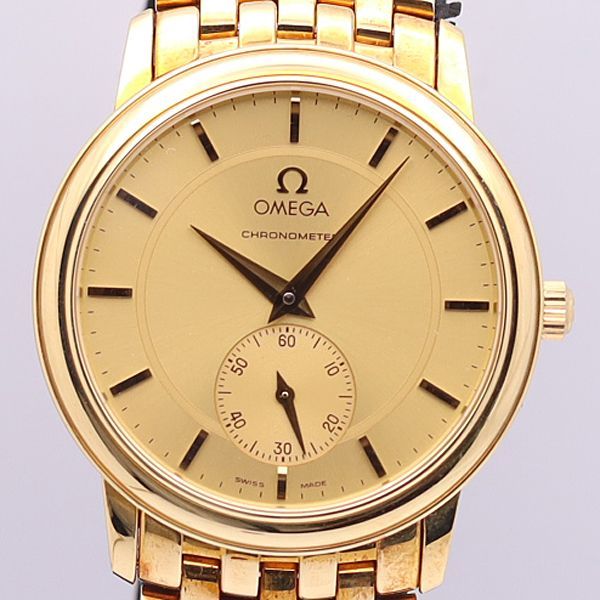 デッドストック級 稼働 良品 オメガ 手巻き ラウンド シルバー文字盤 トップのみメンズ腕時計 ABC 0506300STU デッドストック級 稼働 良品 オメガ 手巻き デビル ラウンド シルバー