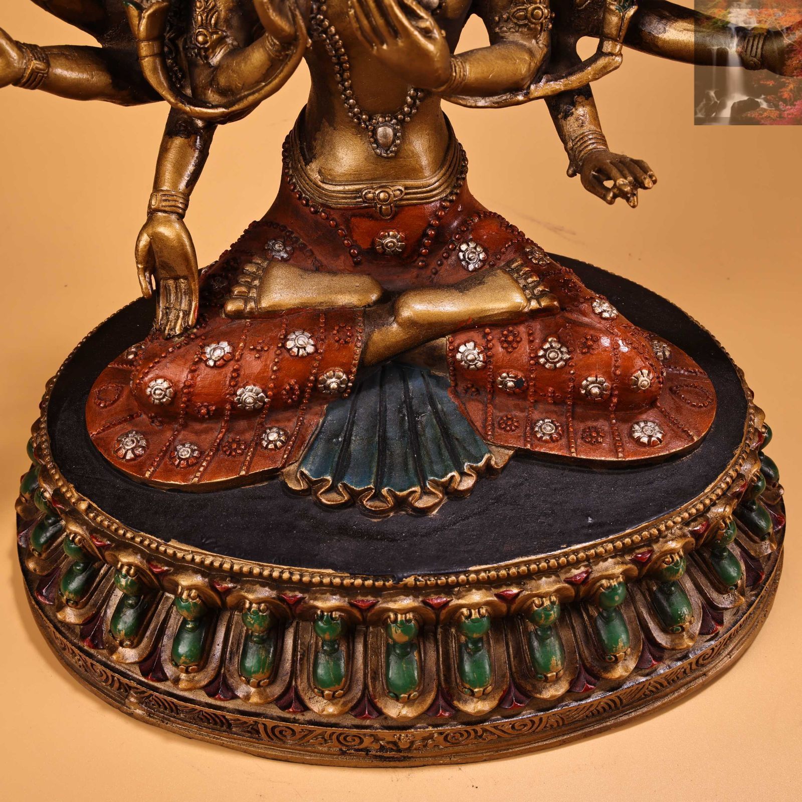 仏像 仏教美術 自在大勢至観音菩薩像 木の雕刻品 木彫り仏像 職人