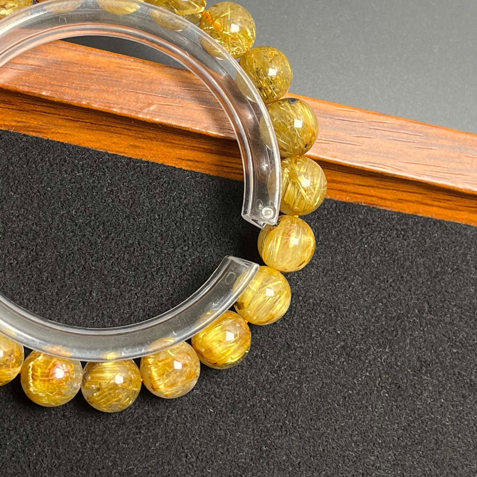 高級 EU製 ☆極!極満針ルチルクォーツ☆ブレスレット 人気