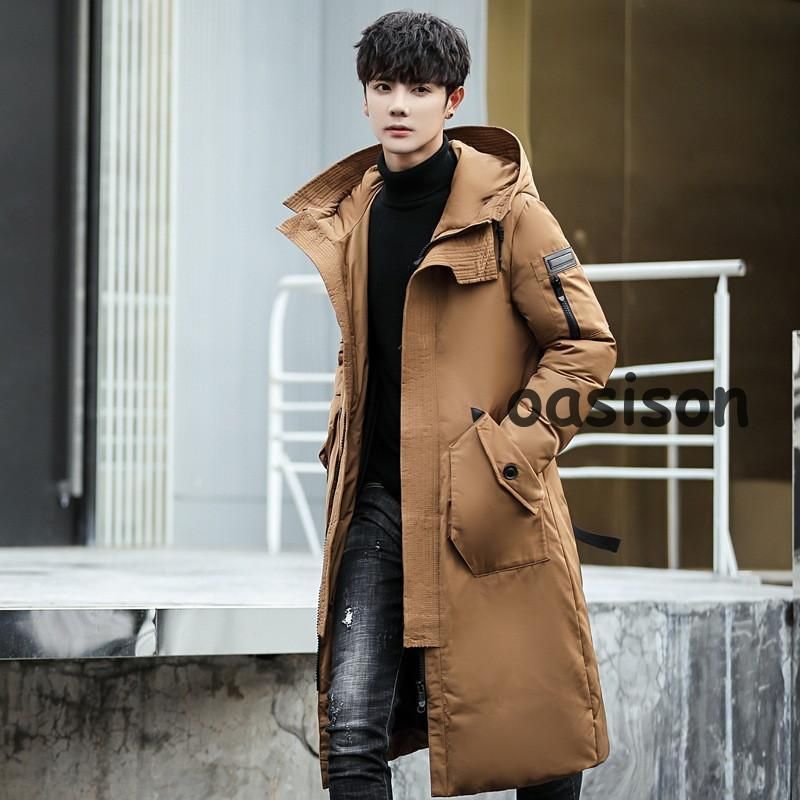 ロング丈 フード付き