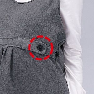 サンワサプライ OAエプロン マタニティータイプ GLAY フリーサイズ 電界波を大幅に低減 CHRISTIANNAURATH_COM_BR