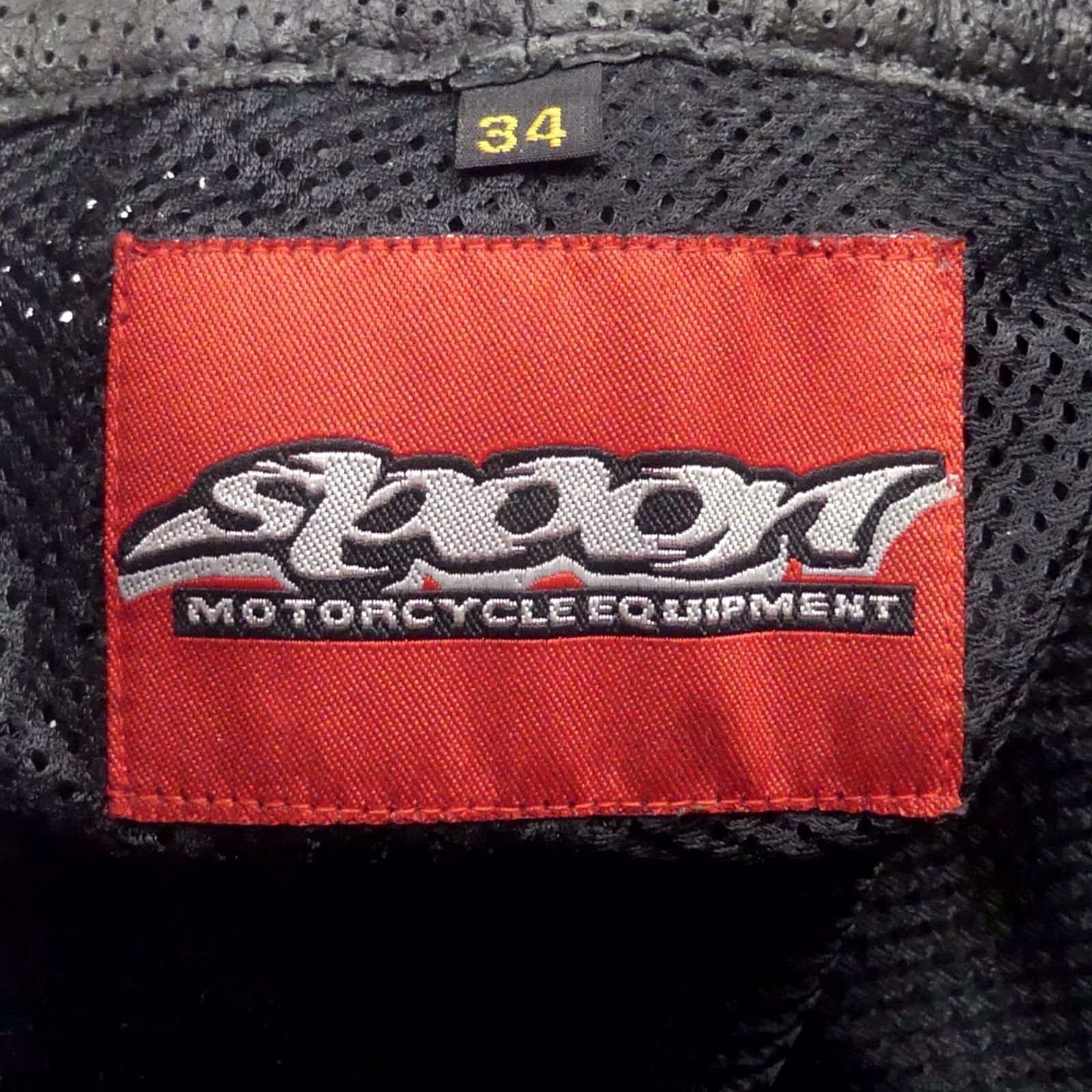 バイク SPOON スプーン レザーパンツ W34 メッシュ 本革 メンズ 黒
