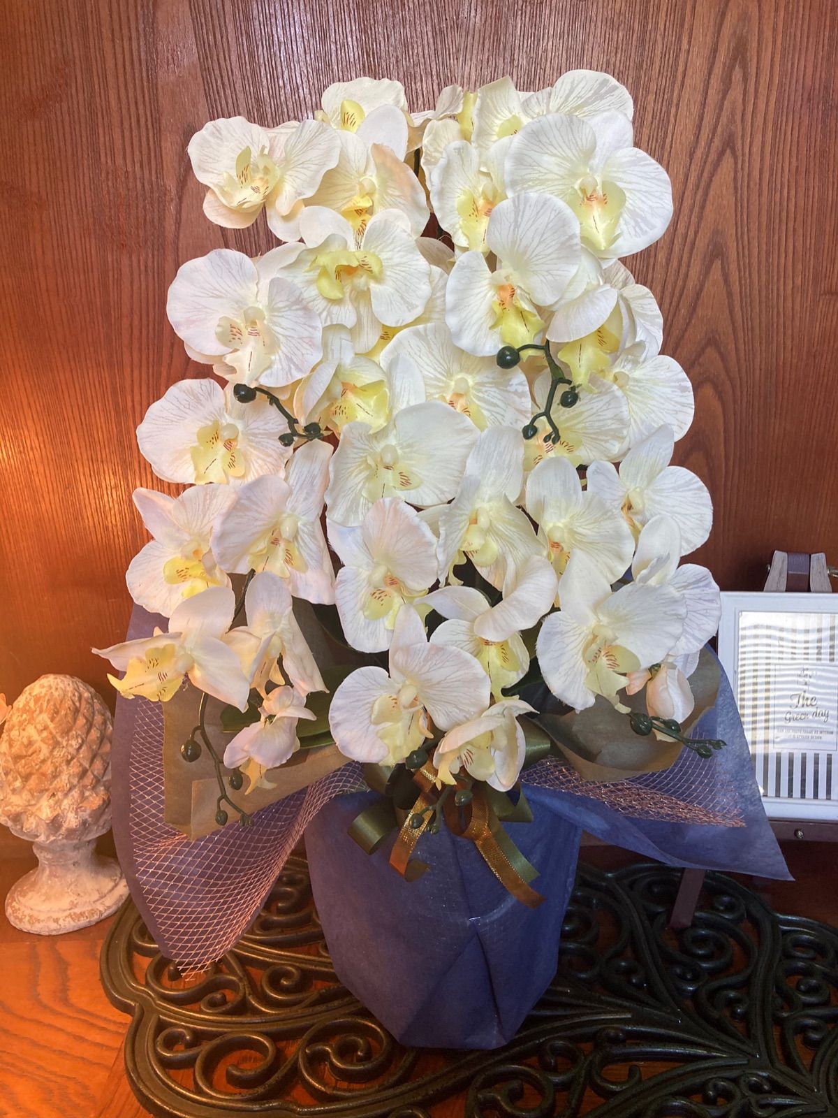 光触媒 人工観葉植物 ウォールグリーン フェイクグリーン お供え花胡蝶