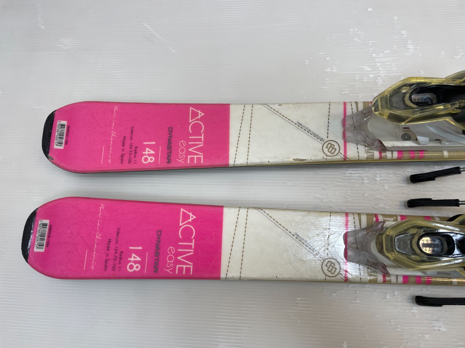 スキー Dynastar ACTIVE easy 148 cm LOOK Xpress フリーサイズ 簡単 調整 カービングスキー ディナスター ダイナスター 初級者 中級者 曲げやすい