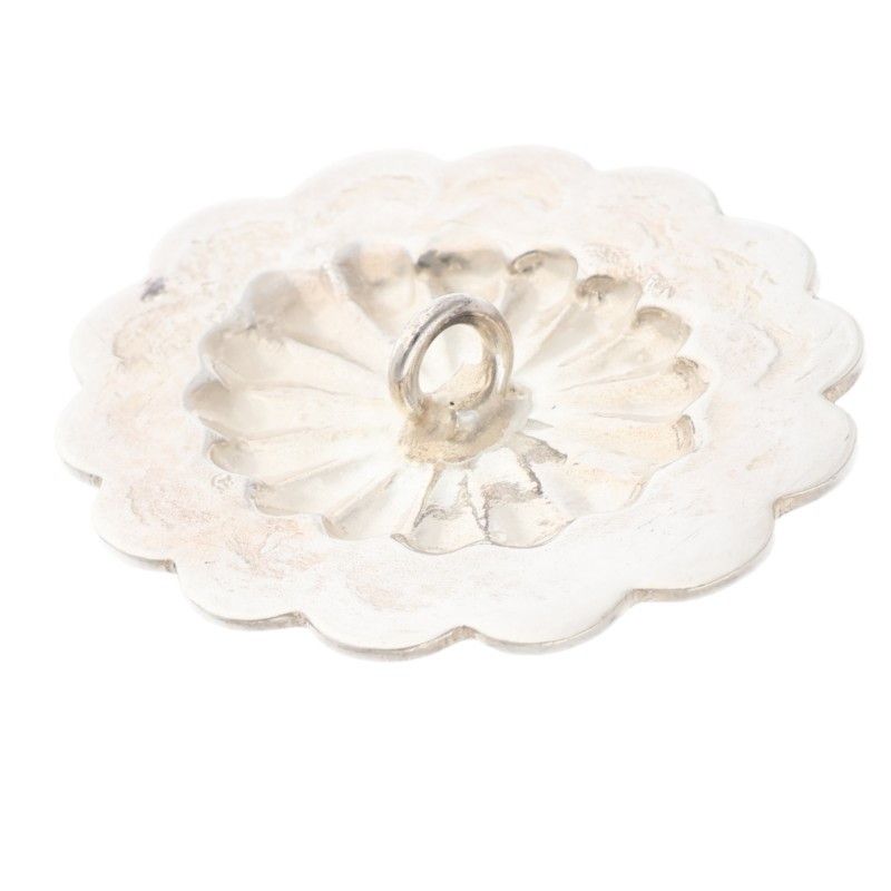 金縄ターコイズ付きフラワー 横向きコンチョ