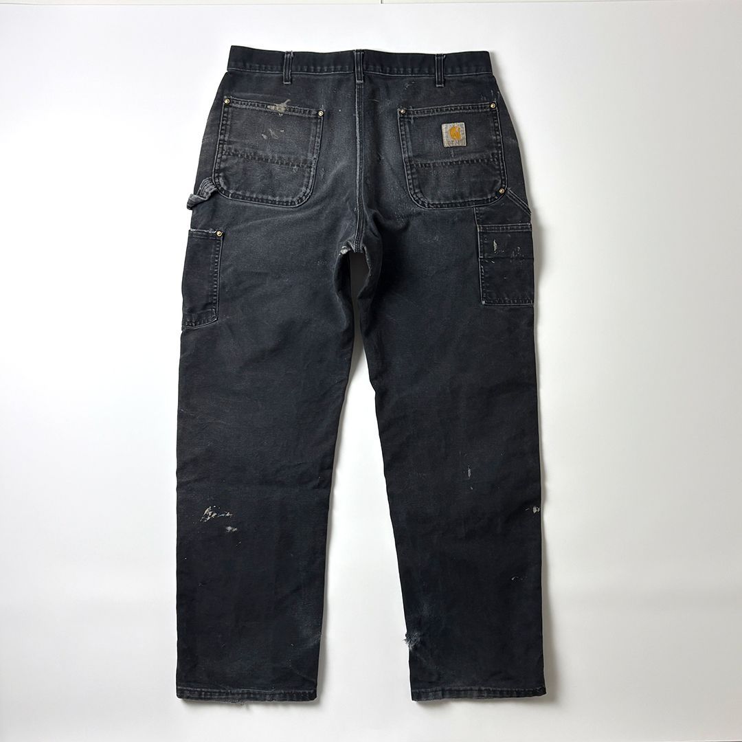 【USA製】カーハート ペインターパンツ ブラック フェード ワークパンツ フェード ペンキ 雰囲気 最高 USA製 carhartt カーハート
