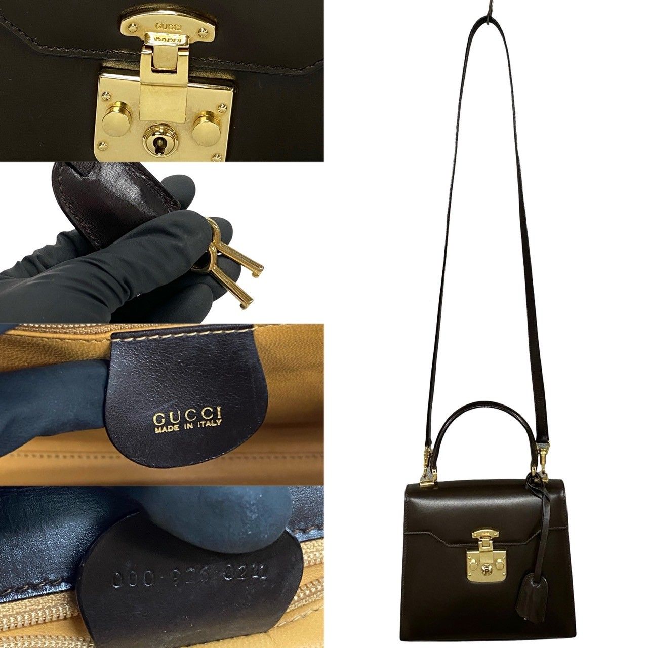 ほぼ未使用 GUCCI グッチ オールドグッチ ヴィンテージ レディロック  