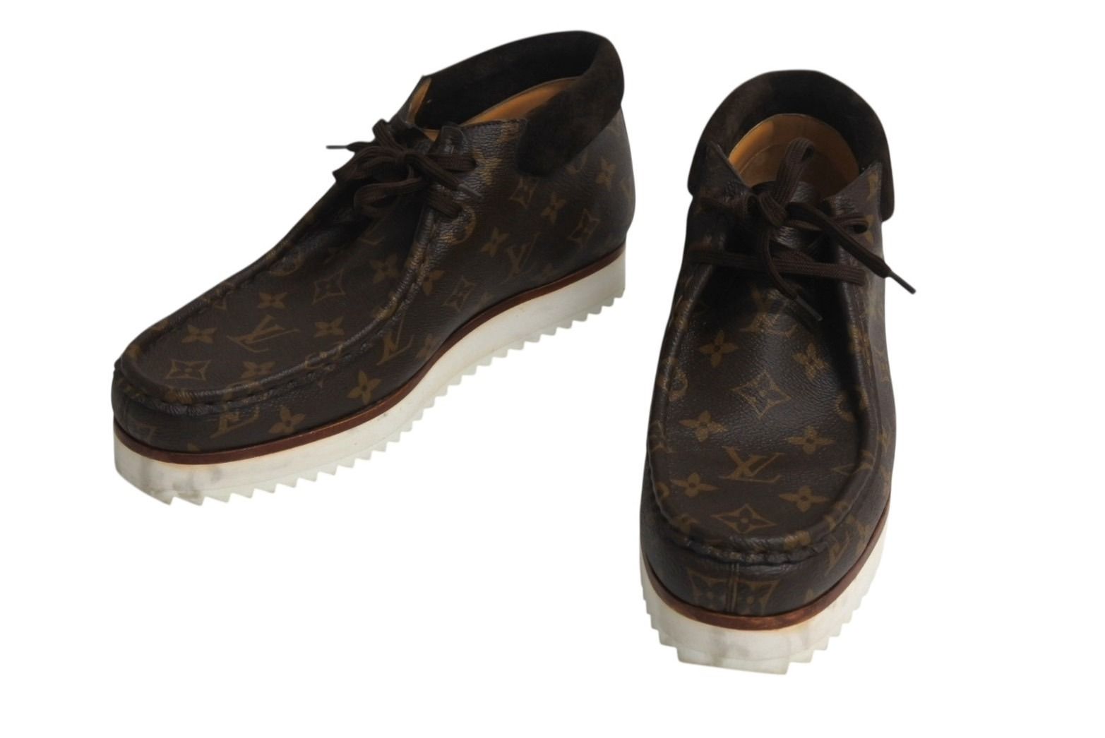 LOUIS VUITTON ルイヴィトン NIGO アンクルブーツ LVモッズ 1A81EA モノグラム ブラウン サイズ9 4b002187