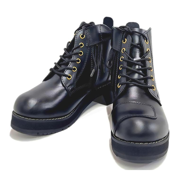 ワイルドウィング 厚底スワロー ブラック 24.5cm 本革バイクブーツ おしゃれ 街歩きにも最適 にもお勧め 1