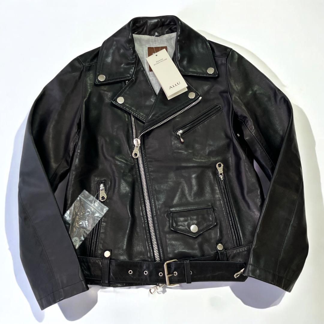 チンクワンタ ダブルライダース 馬革 ジャケット レザー レディース S〜M