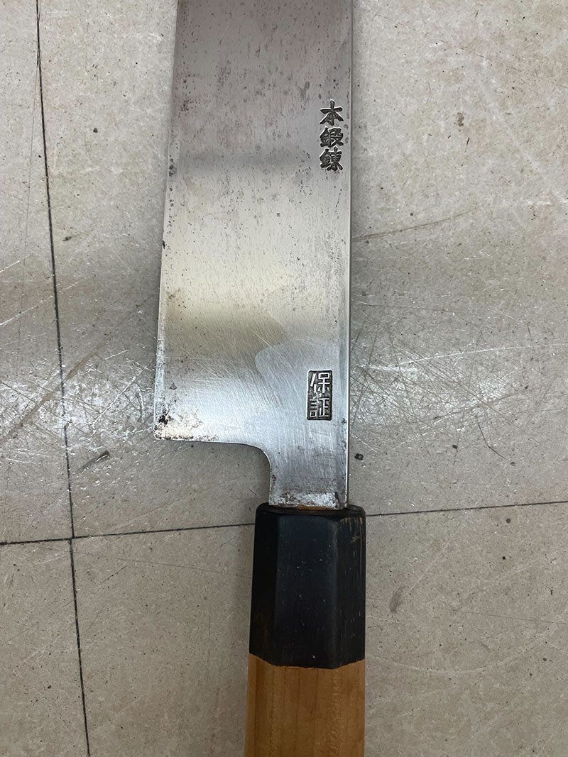 鉄剱良政作 薄刃 包丁 和包丁 青鋼 鉄剱良政 包丁セット 鐡