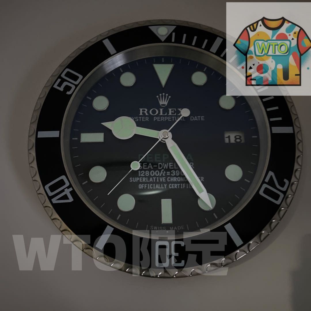 ROLEX ロレックス シードゥエラー 掛時計 海外販促品 新品 ROLEX掛け時計 シードゥエラー デプシー-WTO