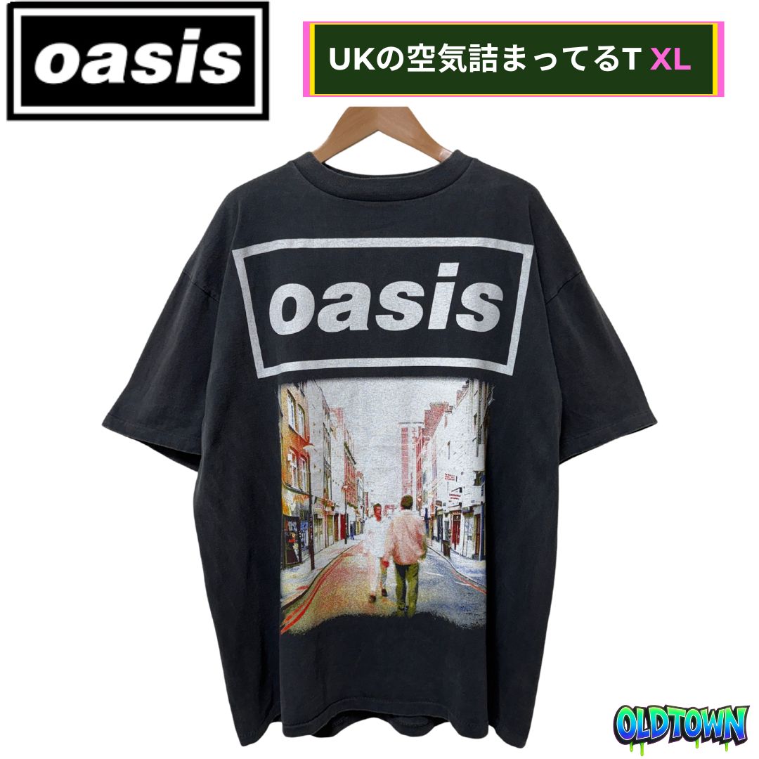 オアシス Tシャツ XLサイズ ブラック オニータ ONEITA バンド T