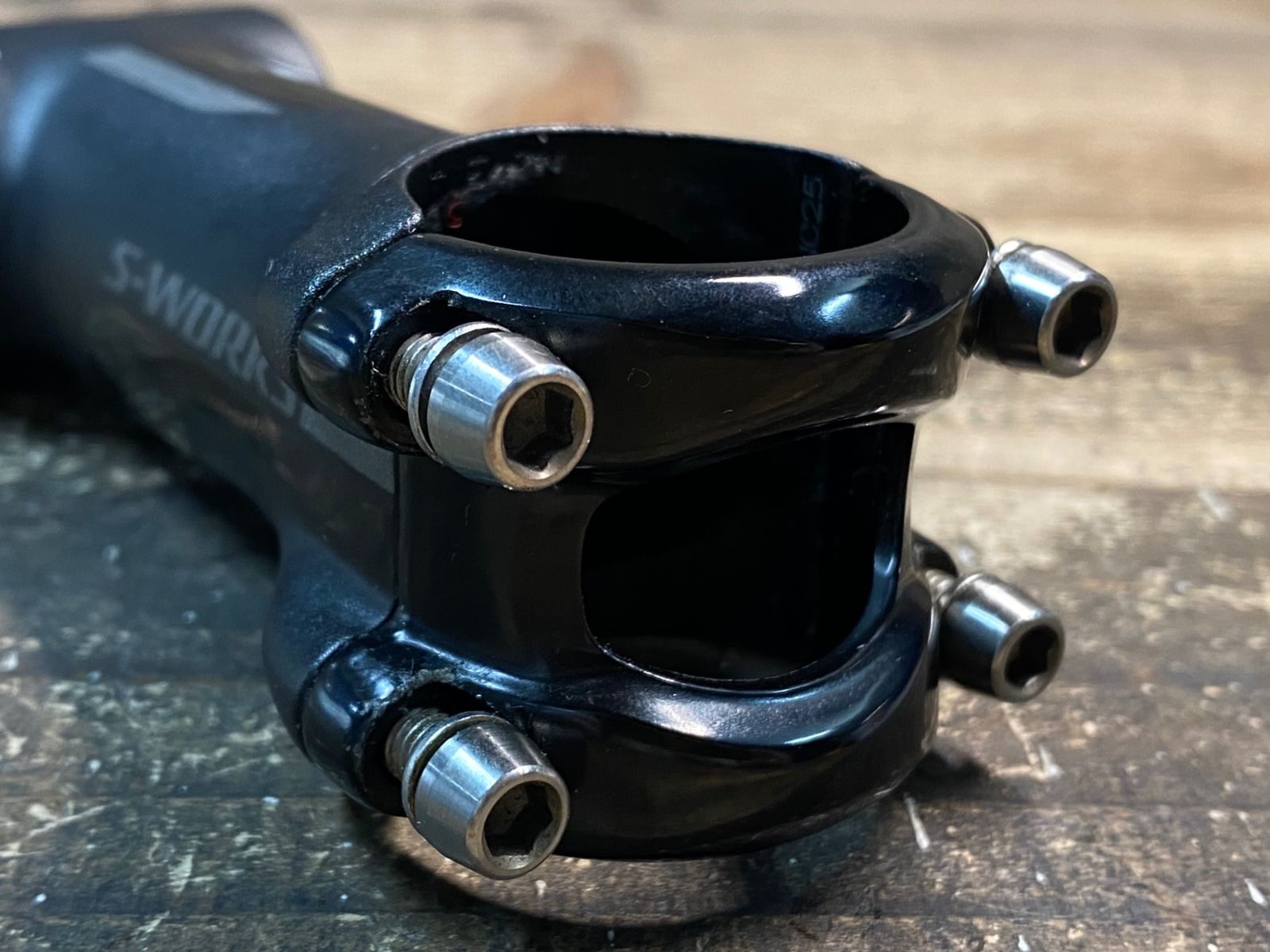 HV399 スペシャライズド SPECIALIZED S-WORKS SL STEM アルミ ステム ブラック 60ｍｍ Φ31.8 OS 6° Specialized S-Works SL Stem w/Expander Plug - 31.8mm x 60mm