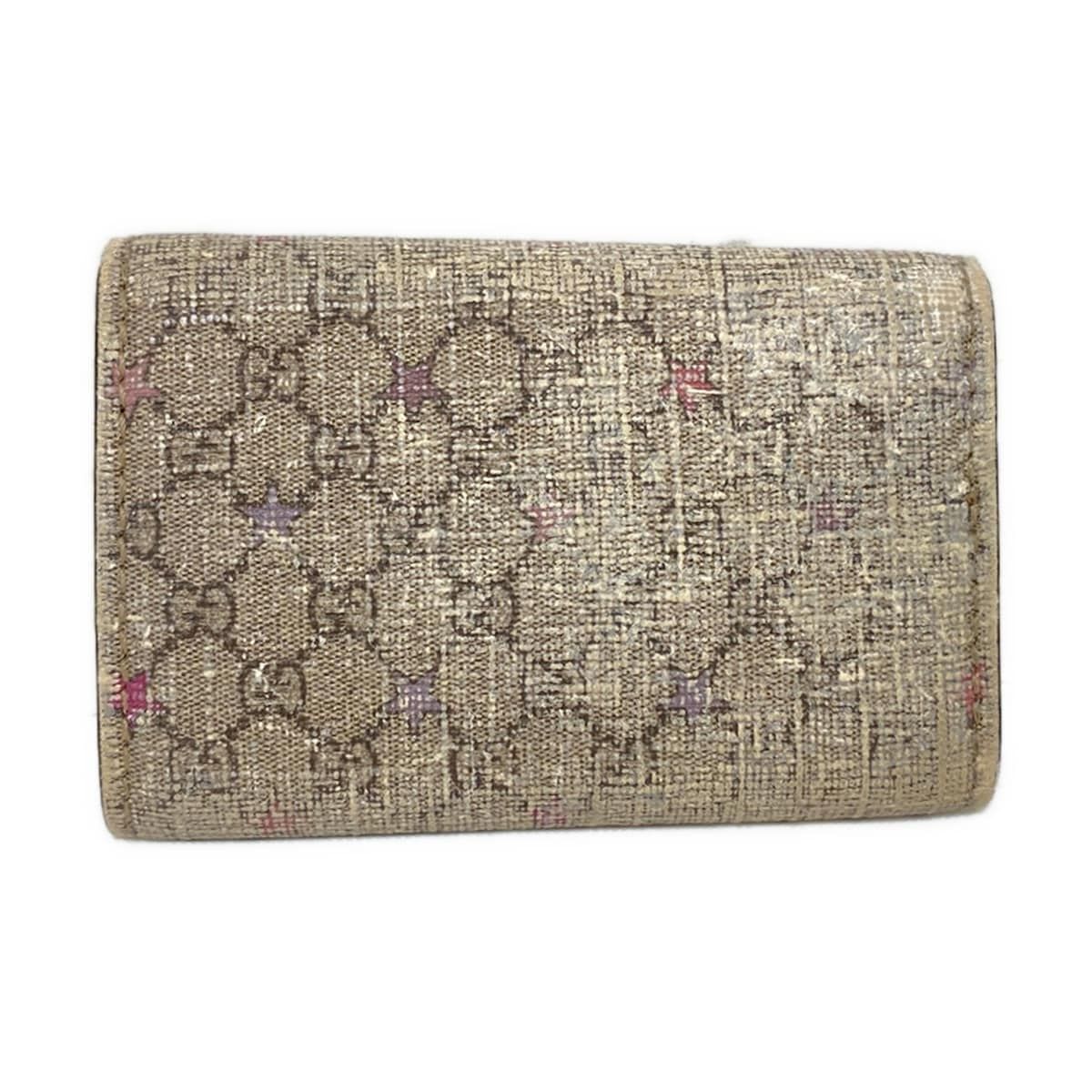 GUCCI(グッチ) キーケース GGピアス 212111 ダークグレー×黒×マルチ 6