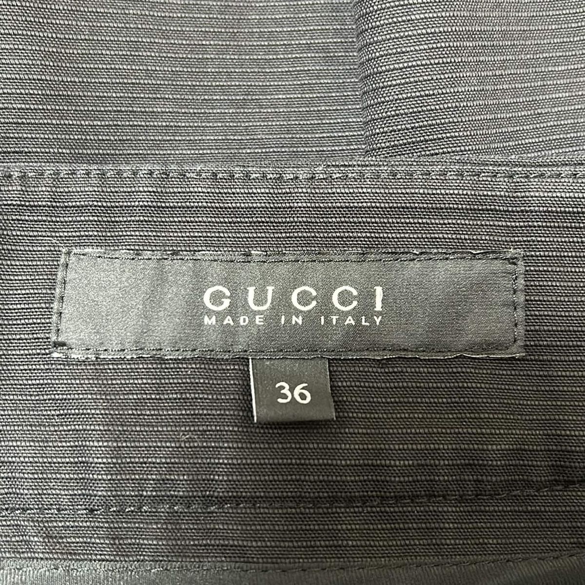 GUCCI(グッチ) スカート サイズ36 S レディース - 黒 ひざ丈