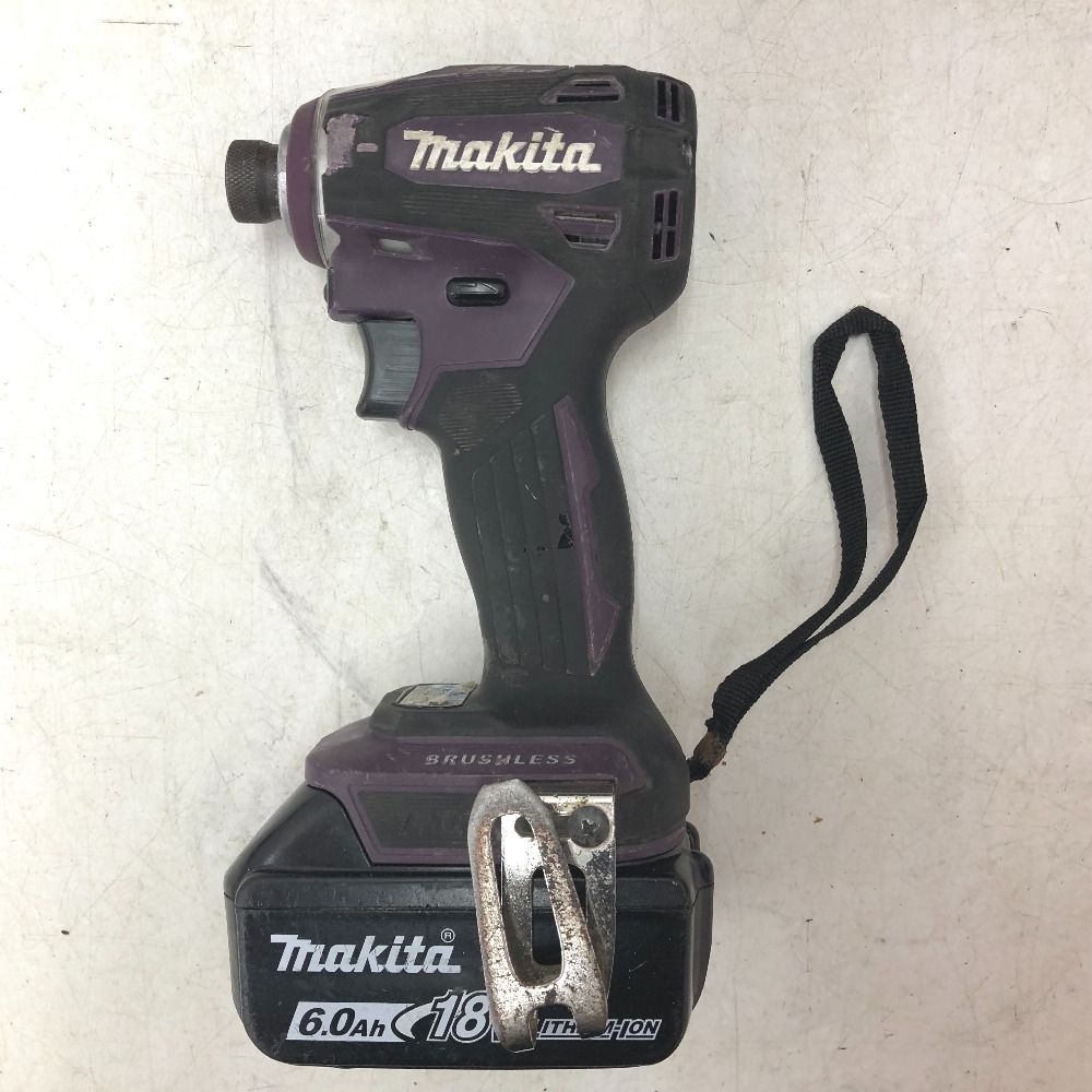 makita マキタ 18V 6.0Ah 充電式インパクトドライバ オーセンティックパープル ケース 充電器 バッテリ2個セット TD172DGXAP