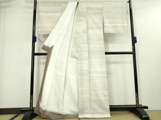 平和屋本店□極上 京都染織メーカー・貴久樹謹製 野蚕糸 プラチナ