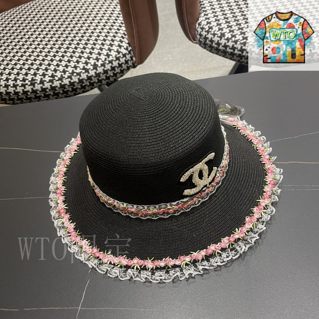 今週末限定値下げ‼️CHANELハット麦わら帽子 今日特価】CHANEL 2025 新 麦わら リゾート風 帽子 - メルカリ