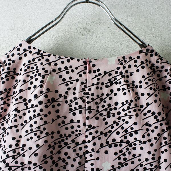 marimekko マリメッコ NURMIKKO ワンピース 34/ピンク コットン  