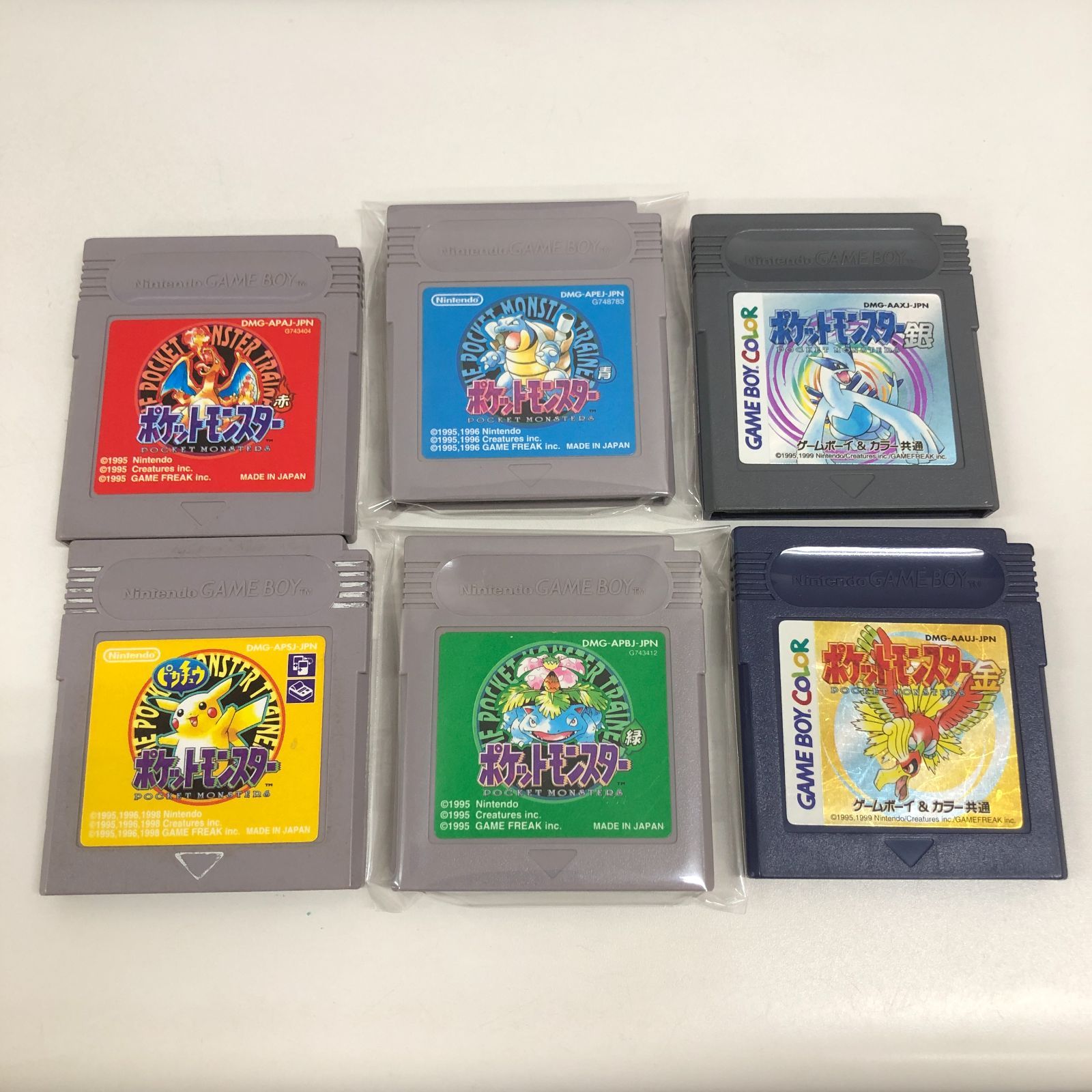 動作確認済み】ゲームボーイ GB ポケットモンスター 6点 セット