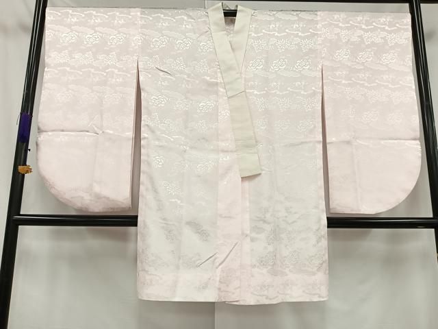 平和屋着物●小振袖　二尺袖・半襦袢セット　舞菊文　半衿刺繍　洗える着物　CAAY2972vf 平和屋着物□半襦袢 二尺袖用襦袢 草花地紋 無双仕立て 洗える