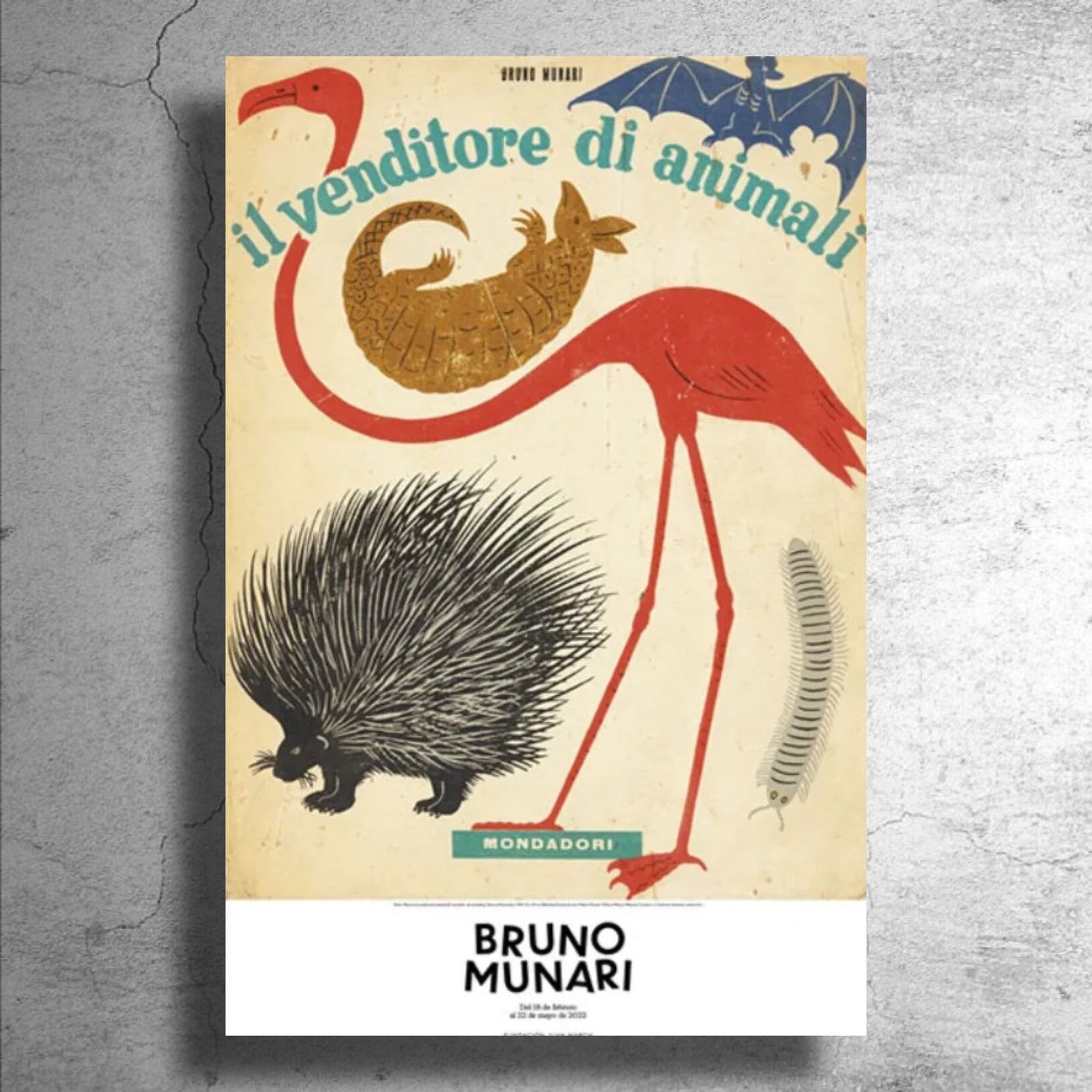 人気 『ブルーノ ・ムナーリ』スペインでの展示ポスター 現地完売品