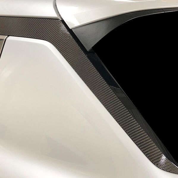 【全国送料無料】ハセプロ　マジカルカーボン　Dピラー 三菱 アウトランダーPHEV GN0W P 2021.12～ブラック/ シルバー/ ガンメタ/ マットブラック/ レッド/ ピンク/ ブルー　CPDM-1
