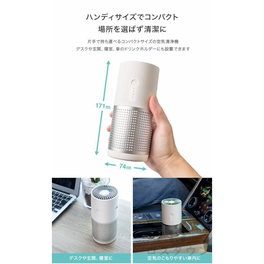 空気清浄機 小型 卓上 2025 おすすめ ウイルス対策 マイナス