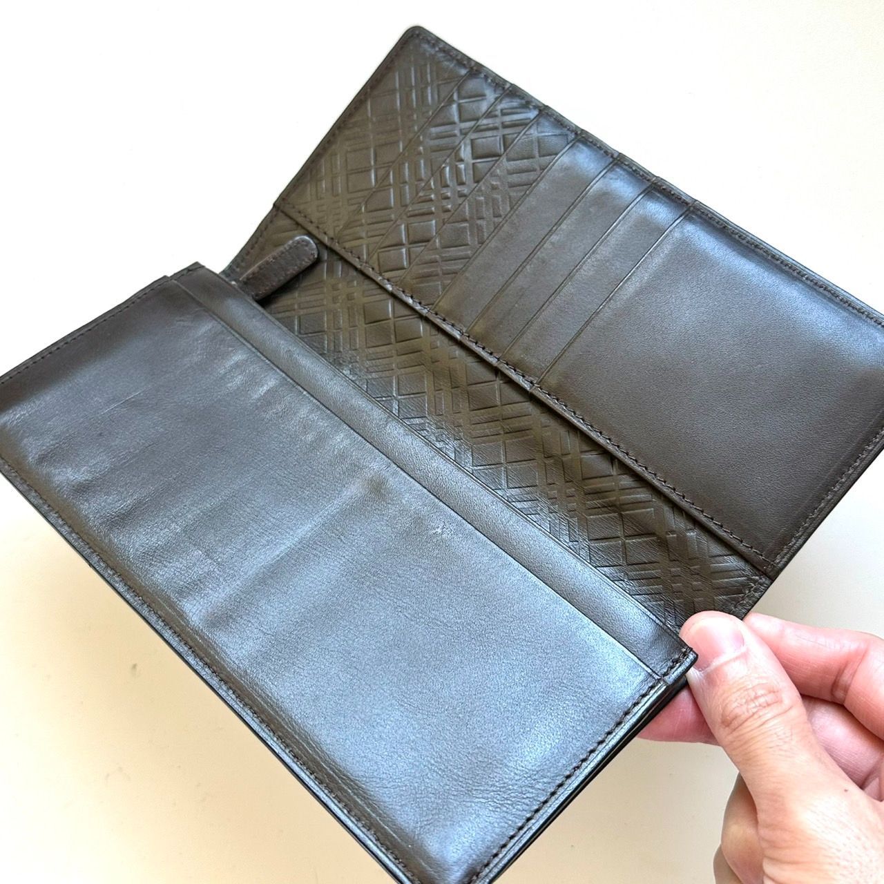 バーバリーブラックレーベル BURBERRY BLACK LABEL 長財布 美品 - メルカリ