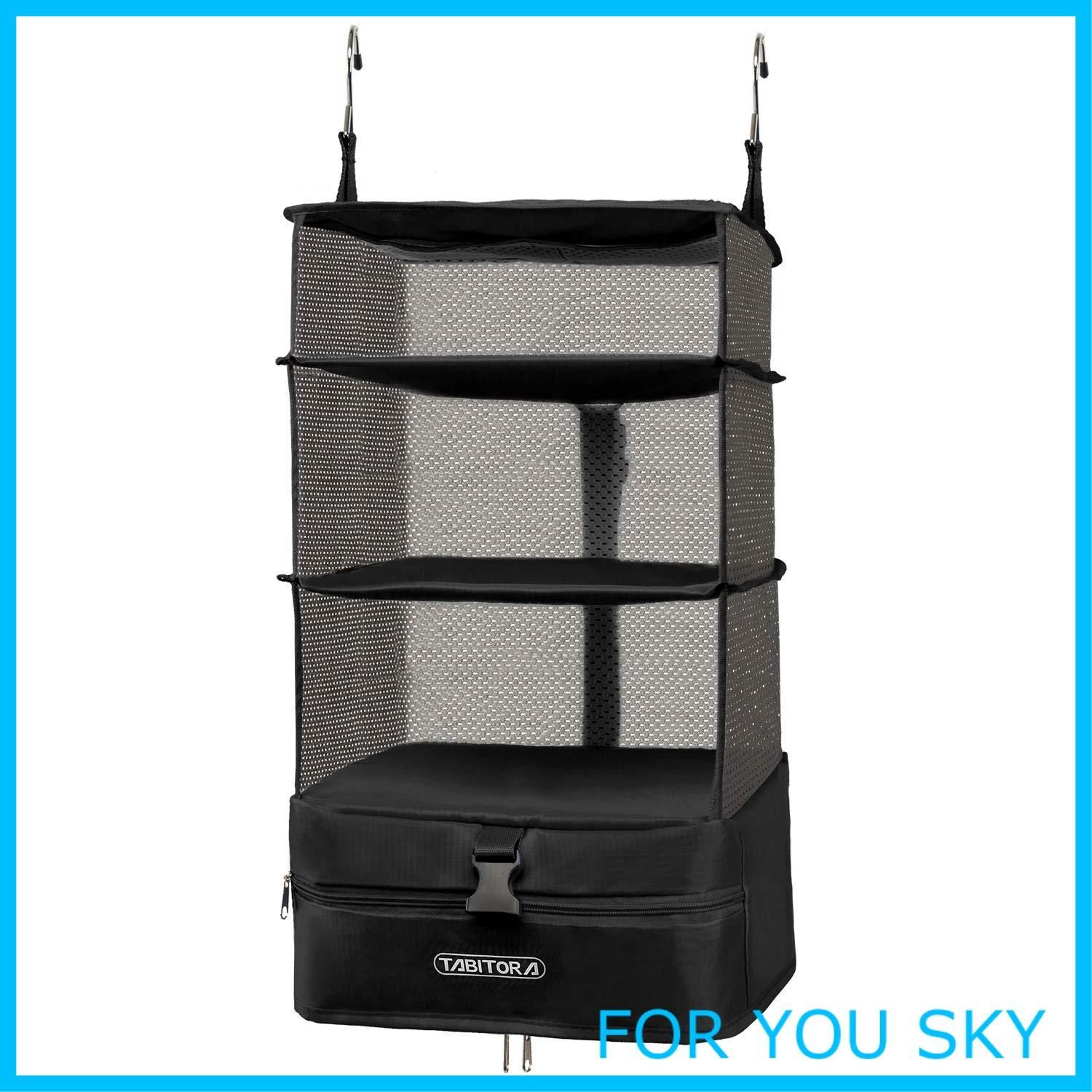 【人気商品】TABITORA(タビトラ)収納ボックス 吊り下げ インナーバッグ 衣類ラック 収納 旅行 出張 クローゼット 省スペース 大容量 衣装ケース 4段 オーガナイザー
