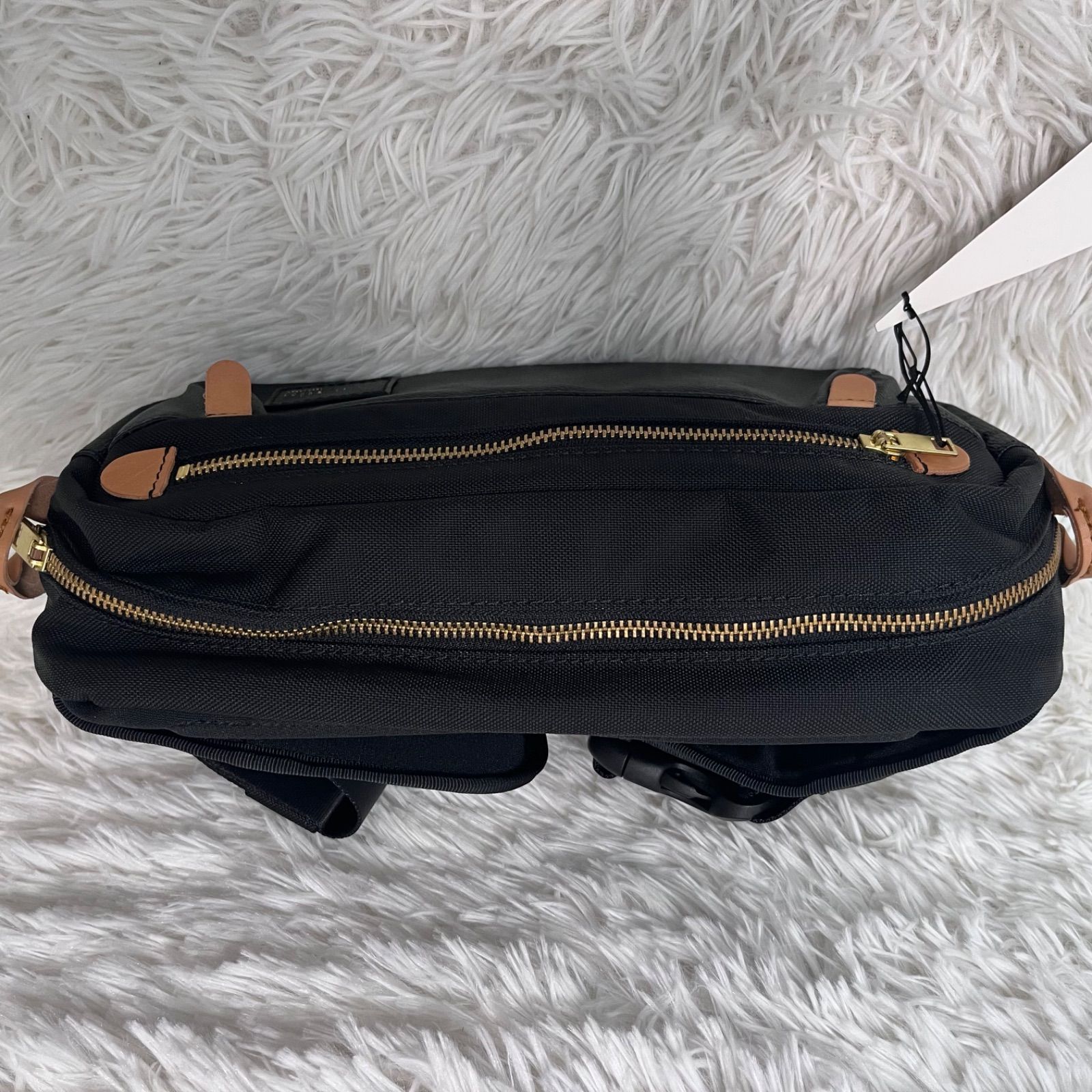 新品未使用 FIVE WOODS レザー ボディバッグ PLATEAU ブラック