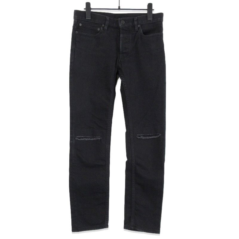 MINEDENIM マインデニム デニムパンツ 5周年記念 FPK107N S.Slim STR 5pocket ANV スキニー ブラック 黒 771011443