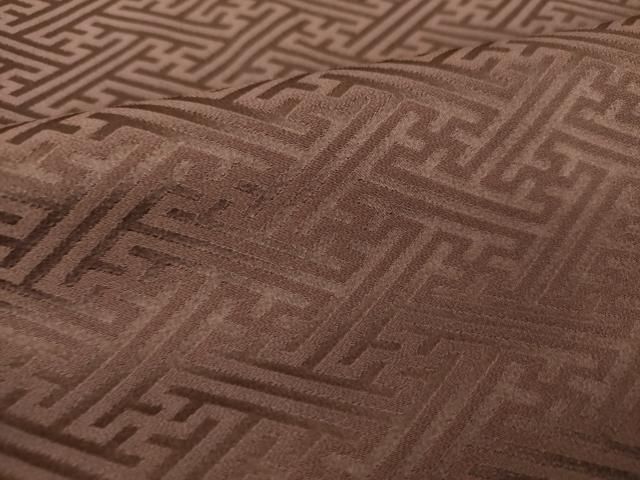 平和屋着物●上質な色無地　紗綾形地紋　赤墨色　正絹　逸品　DAAV6475ps 平和屋着物○上質な色無地 紗綾形地紋 赤墨色 正絹 逸品 DAAV6475ps