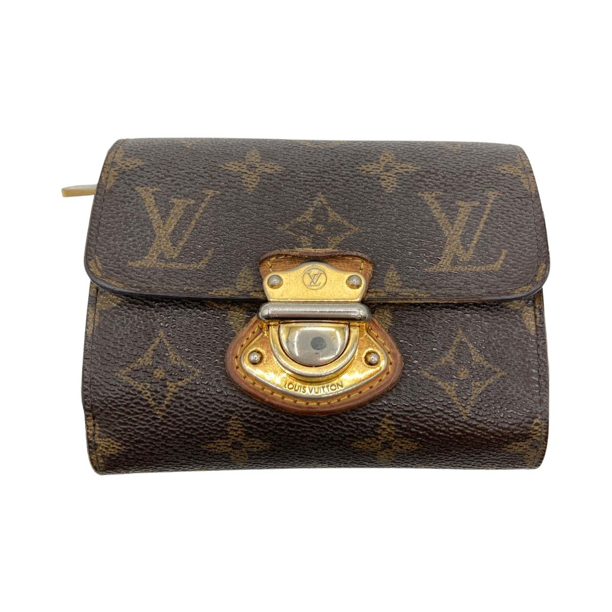◎◎LOUIS VUITTON ルイヴィトン モノグラム ポルトフォイユジョイ 3つ折り財布 M60211 ブラウン