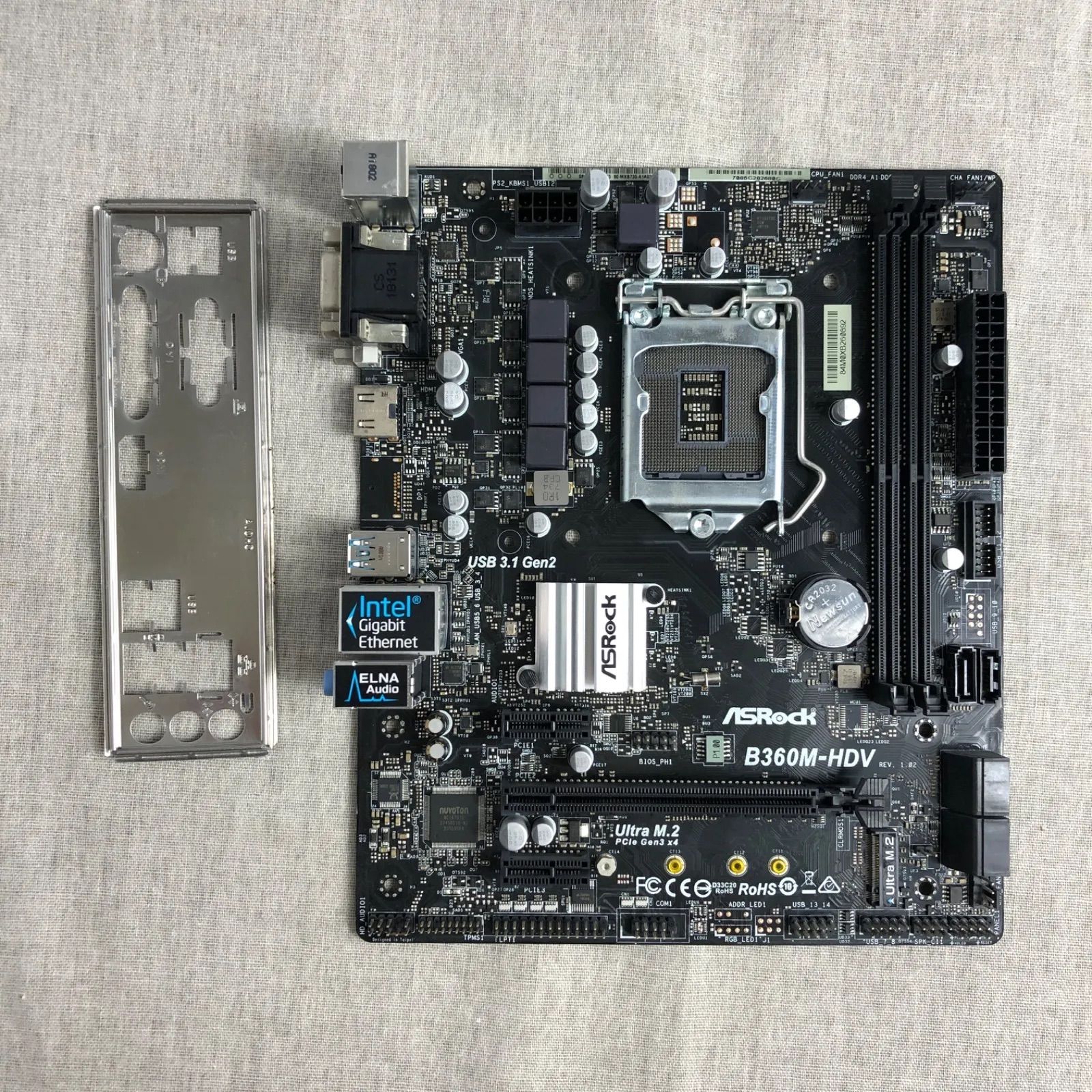 マザーボード ASRock B360M-HDV【起動確認済】/MB_M230379 - プロフ ...