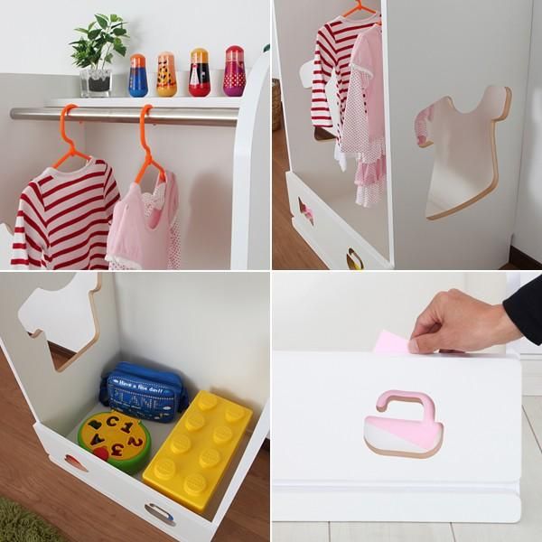 ハンガーラック キッズ 子供 かわいい 白 ホワイト ハンガー jea-tsh-59h STEELWINDOWSANDDOORS_COM