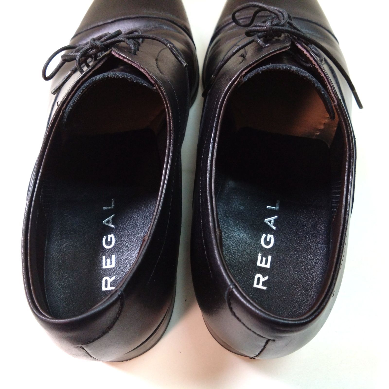 223 REGAL リーガル 内羽根 ストレートチップ レザーシューズ 25.5cm