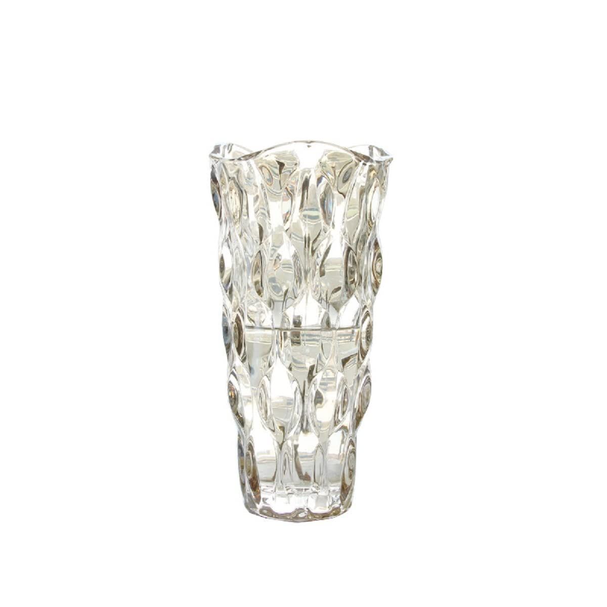 新品 ガラス フラワーベース 透明 花瓶 ガラス おしゃれ 大 花瓶 北欧 花瓶 30cm グラデーション 現代 シンプル 透明 広口 花器 部屋 玄関  リビング インテリア プレゼント (シャンペン色-24cm) - メルカリ